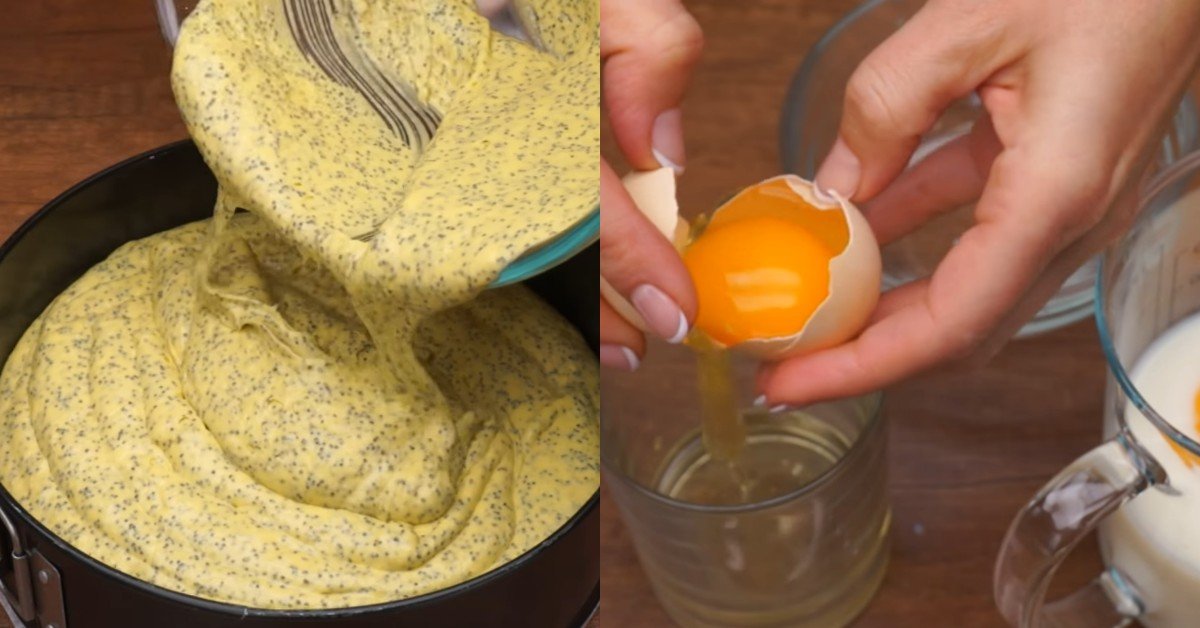 бисквитный торт с маком