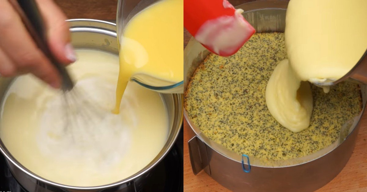 бисквитный торт с маком и кофе