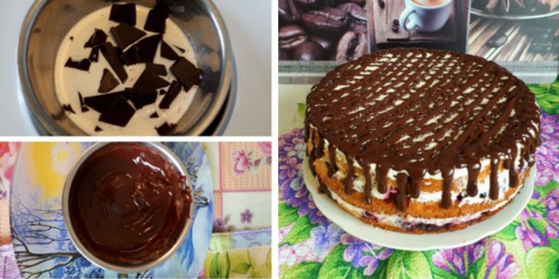 торт в шоколаде