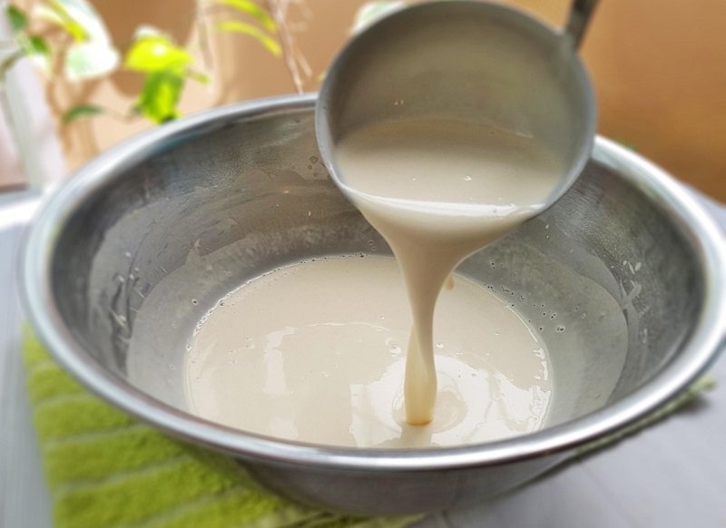 Блинчики с хумусом, приготовление блинного теста