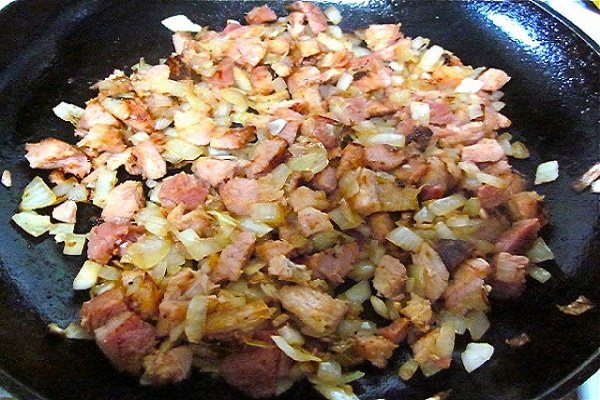 блинчики с ветчиной