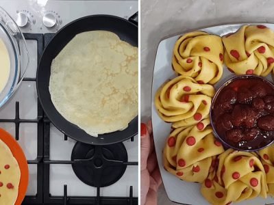 Блинчики в горошек