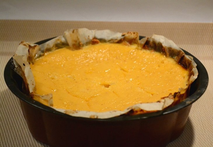 Блинная запеканка с тыквой