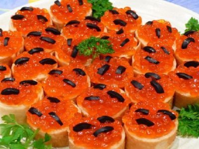 Блины с икрой