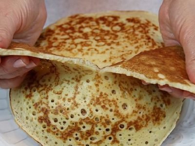 Блины с красной рыбой