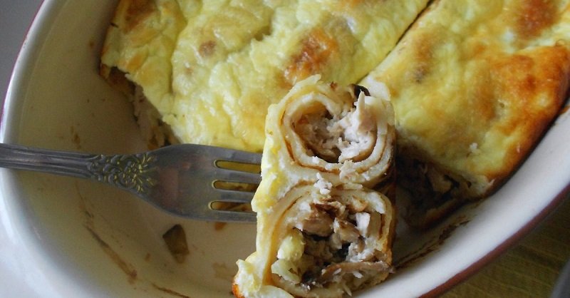 блин в разрезе