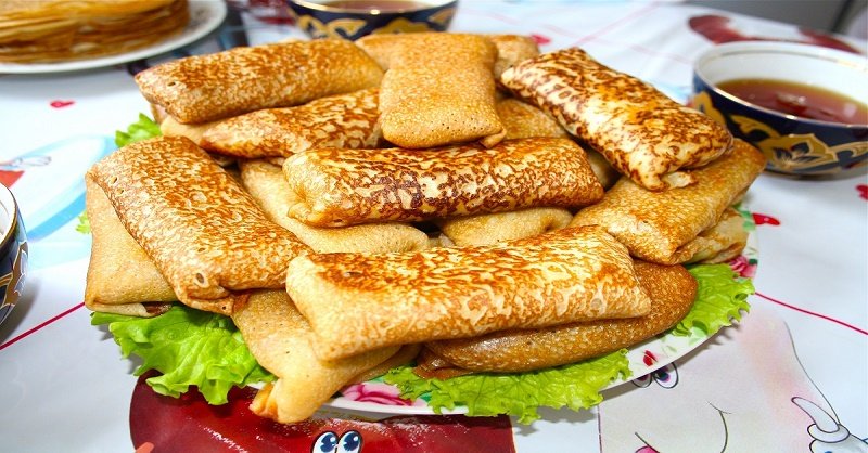 блины с начинкой из куриной печени