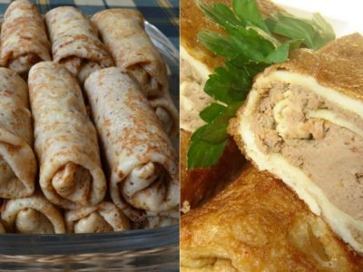 Блины с куриной печенью