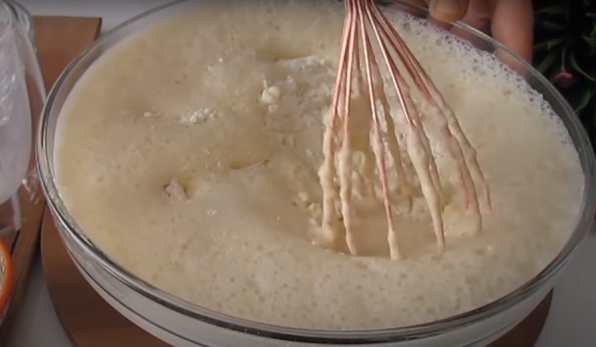 тесто с яблоками