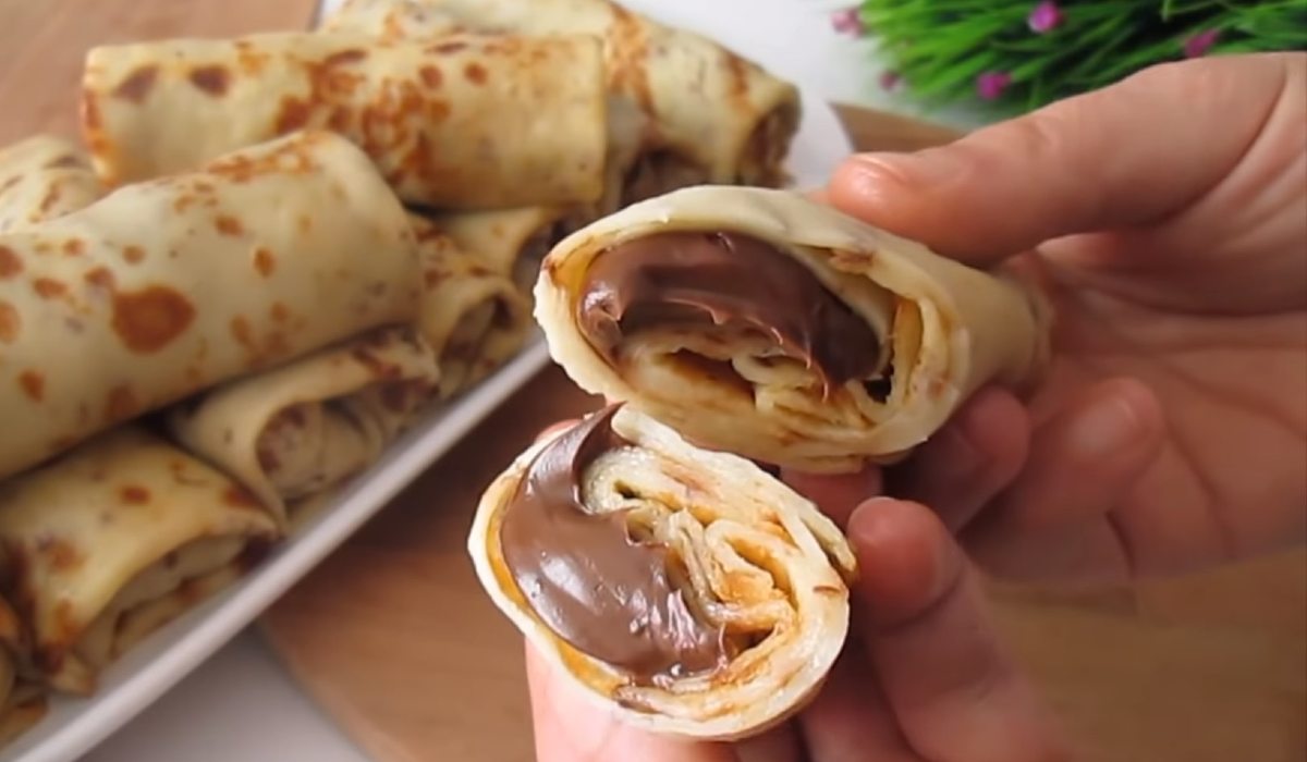 налистники с шоколадом 