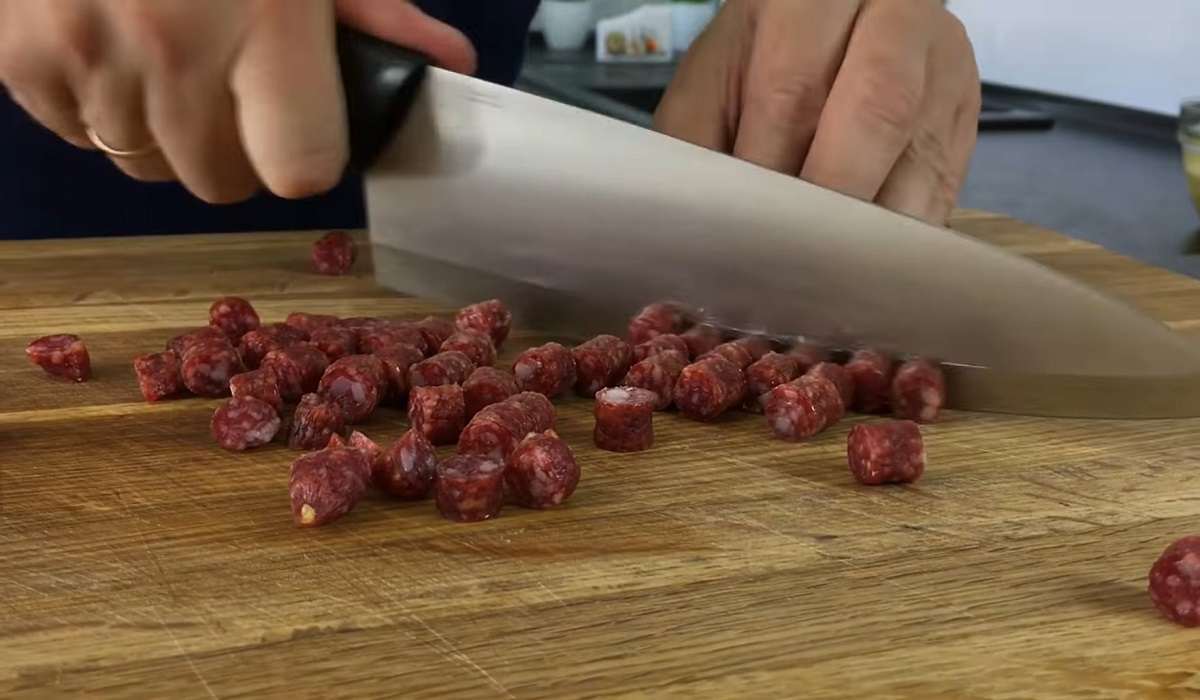 нарезка колбасок