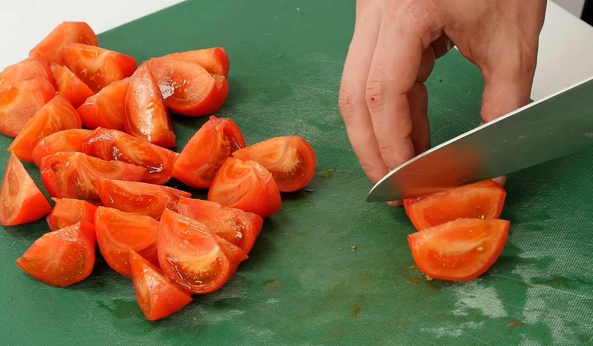 нарезка помидоров