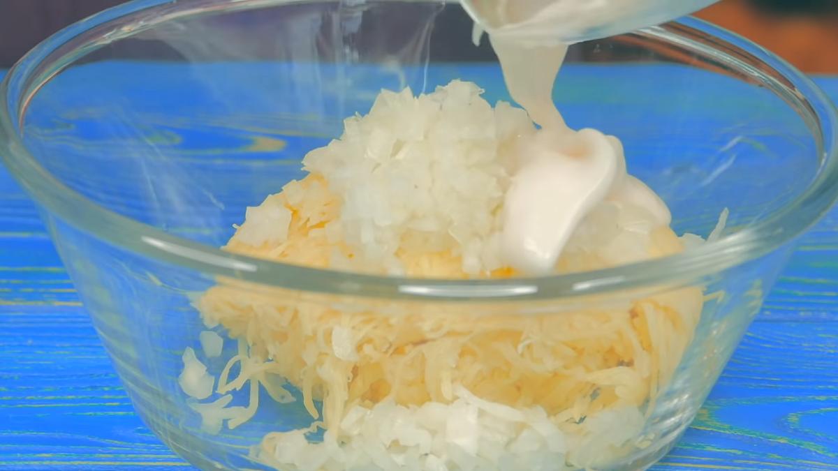 картофель с луком