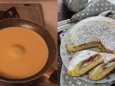 Большой пирог-панкейк