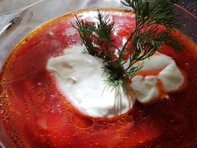 Борщ без мяса