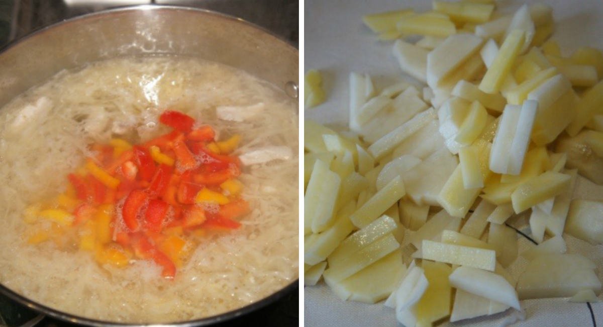 бульон с овощами