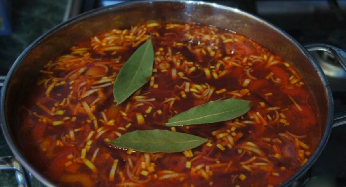 борщ с курицей