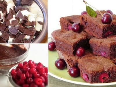 Брауни с вишней