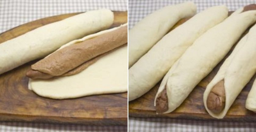 рулетики из теста