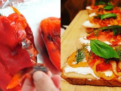 Брускетты с перцем