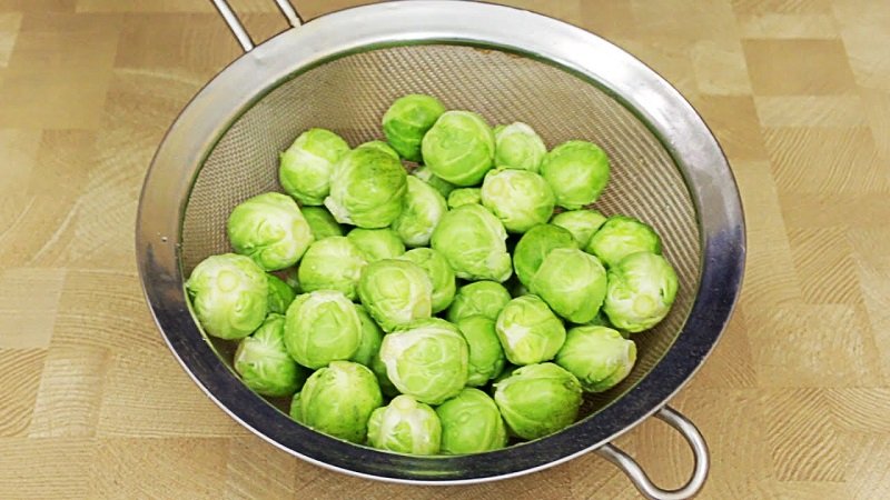 мойка брюссельской капусты