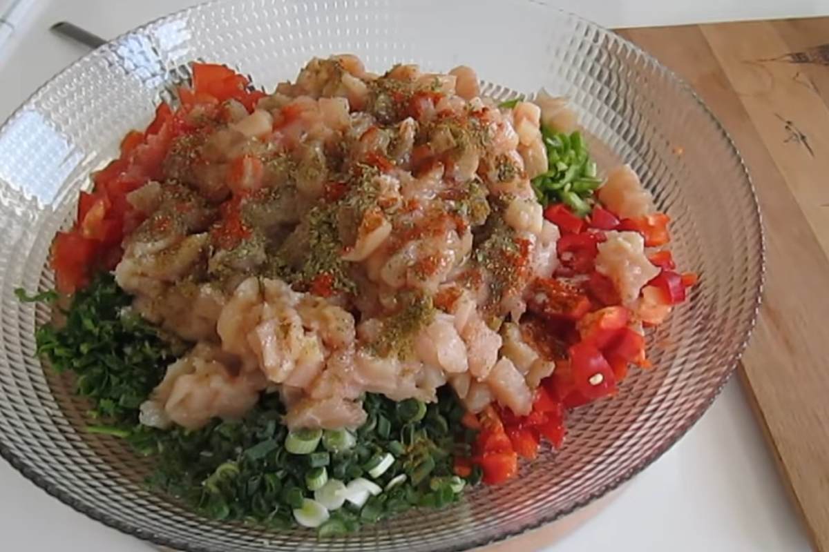 куриное филе с овощами