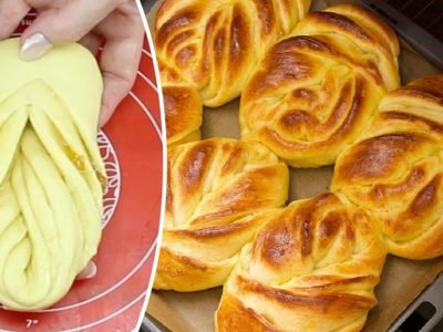 Оригинальные дрожжевые булочки с повидлом к чаю