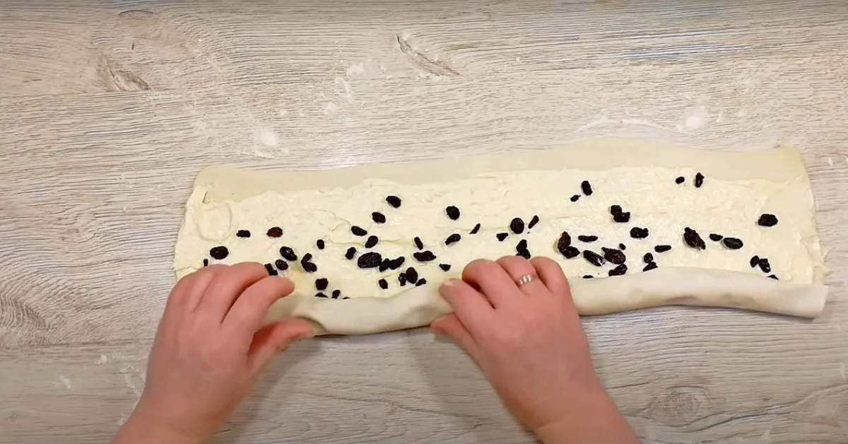 рулет с творогом