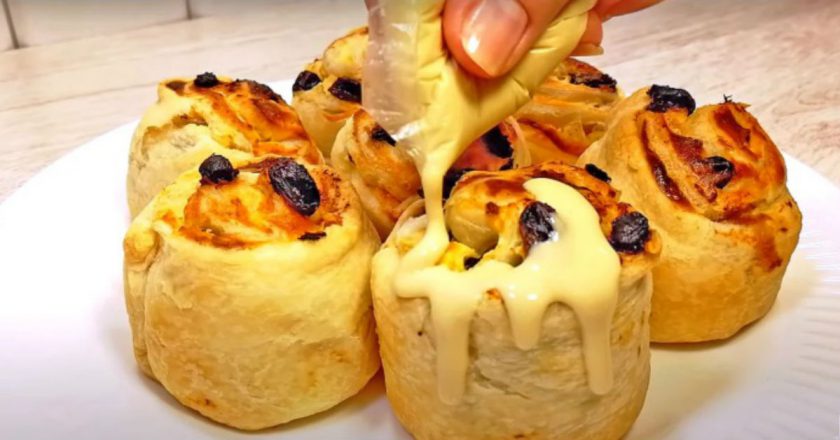 Булочки с шоколадом