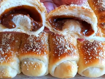 Булочки со сгущенным молоком и штрейзелем