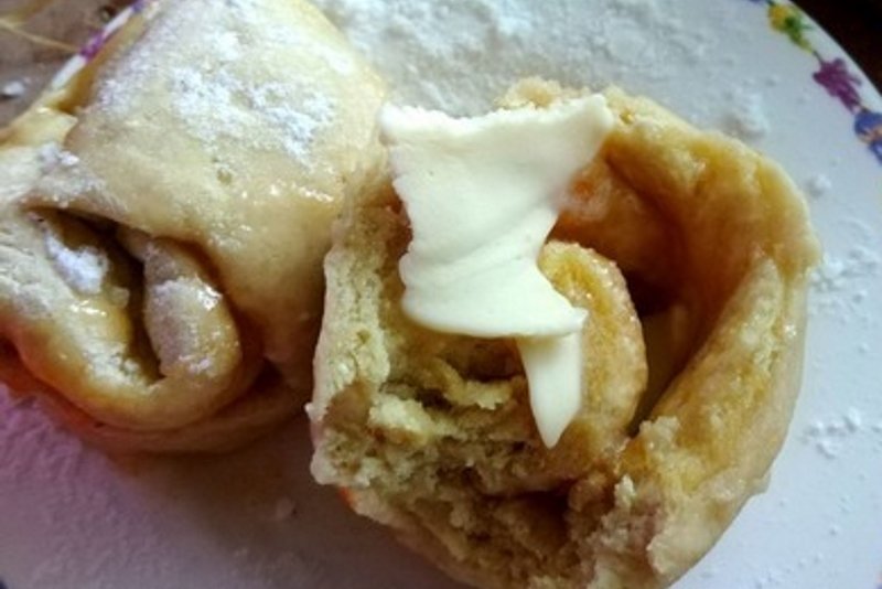 булочки с вареньем в микроволновке