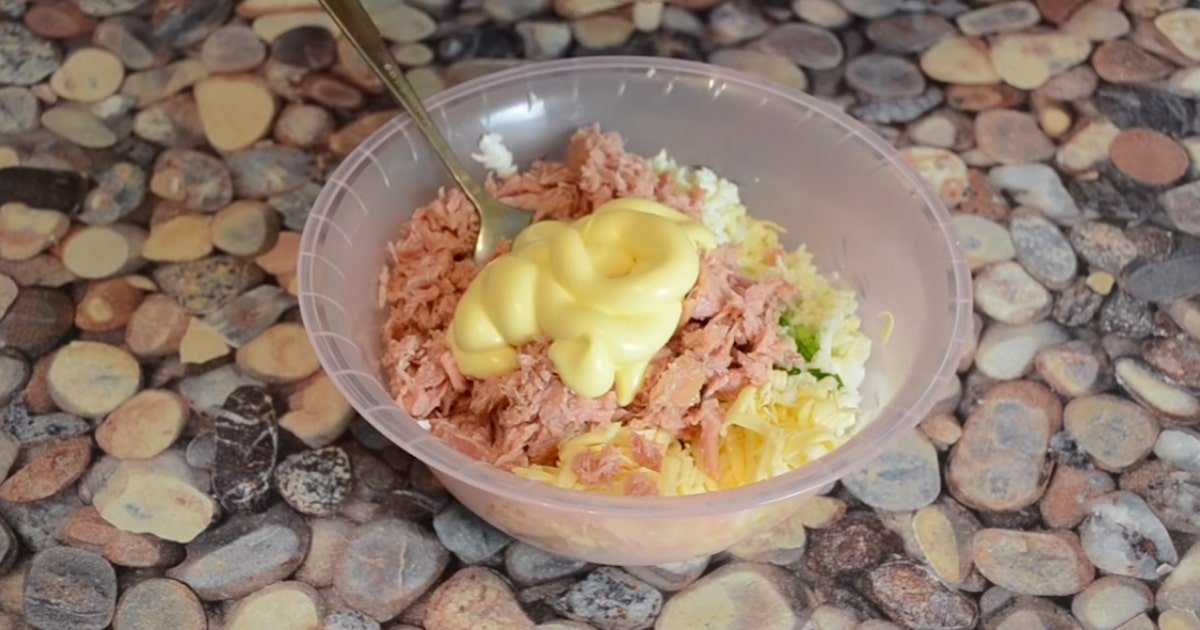 намазка из консервированного тунца