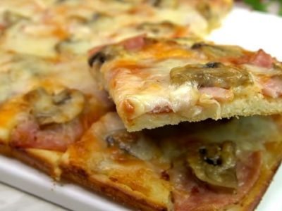 Быстрая пицца на жидком тесте