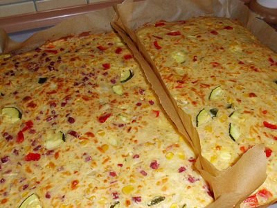 Быстрая пицца в духовке