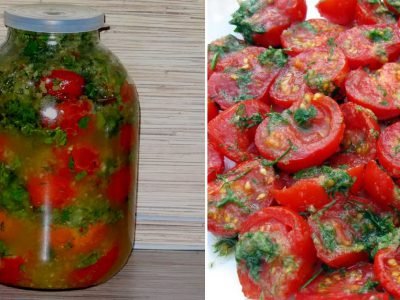 Быстрые помидоры по-корейски