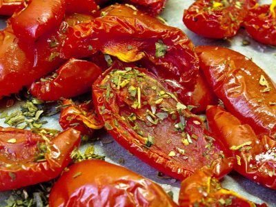 Быстрые вяленые помидоры