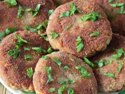 Постные гречневые котлеты