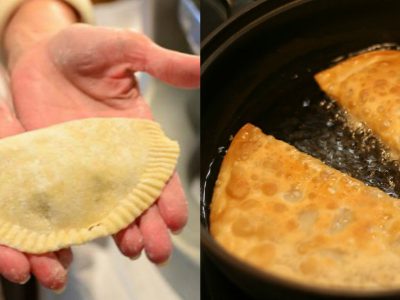 Чебуреки с мясом на минеральной воде