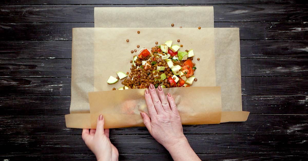 овощные блюда в пергаменте