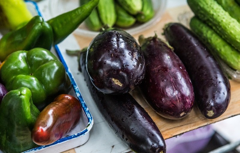 урожай баклажанов