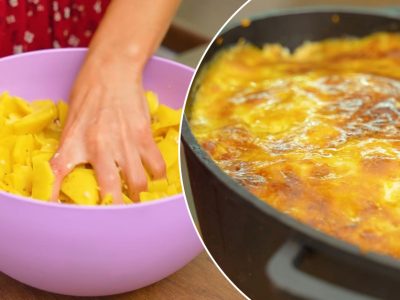 «Чемодан» из картофеля и мяса под румяной корочкой