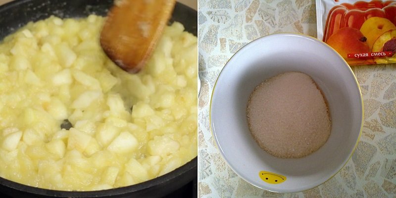 как тушить яблоки