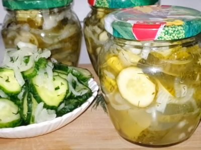 Чесночные огурцы на зиму