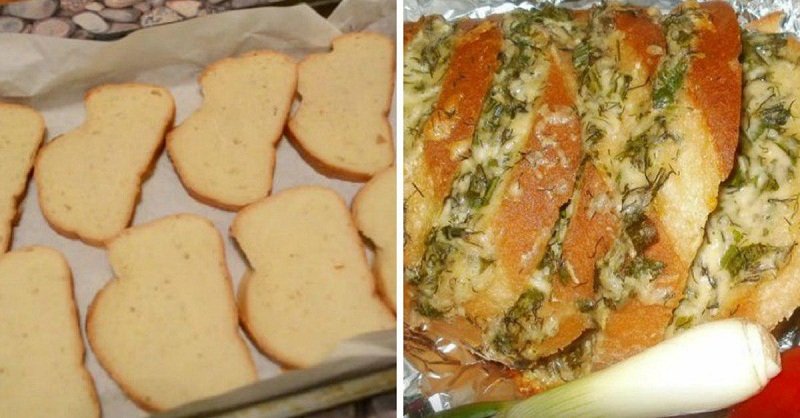 чесночный хлеб фото