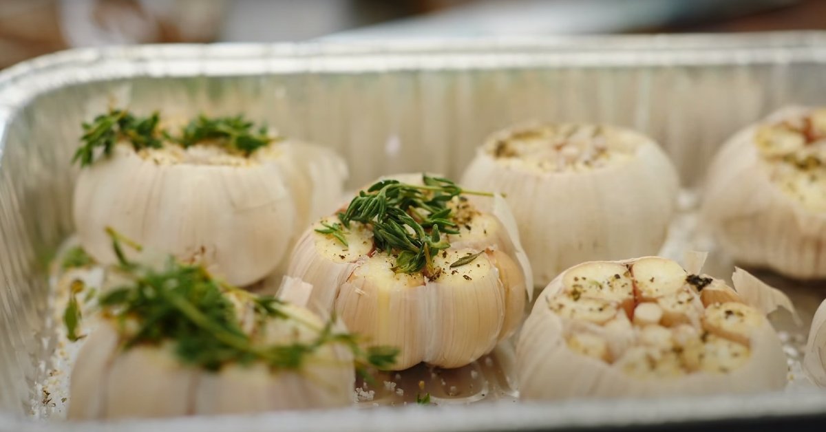 чеснок с травами