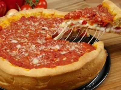 Чикагская пицца с фаршем