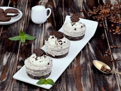 Мини-чизкейк «Орео» без выпечки