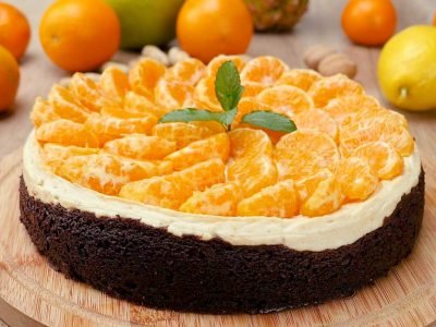 Чизкейк с пряными мандаринами