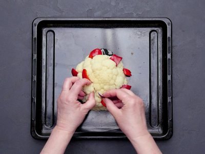 Цветная капуста под соусом бешамель