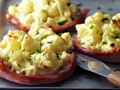 Цветная капуста с ветчиной